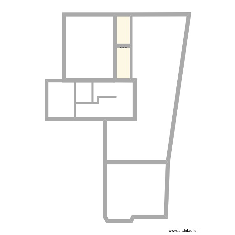 Maison pagny. Plan de 1 pièce et 4 m2