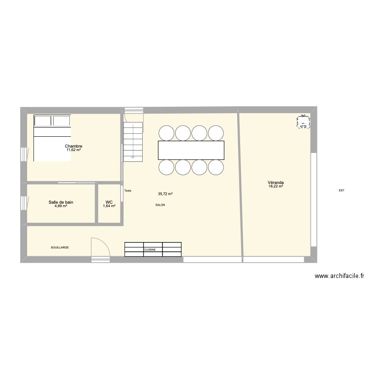 BI2. Plan de 10 pièces et 144 m2