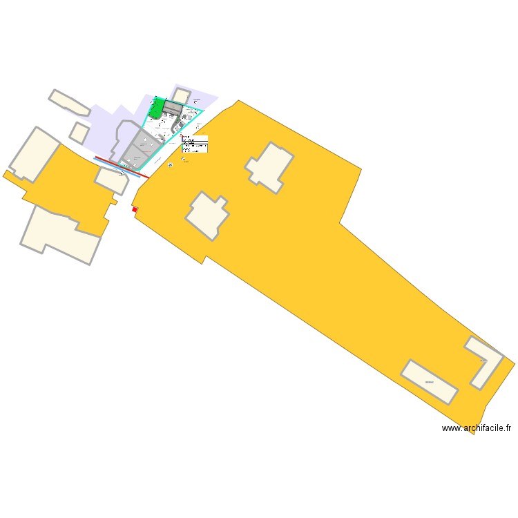 masse 2. Plan de 13 pièces et 1275 m2