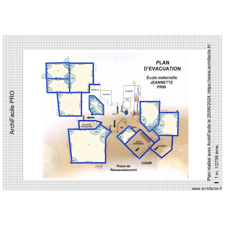 ecole san en ghoelle 5. Plan de 9 pièces et 624 m2