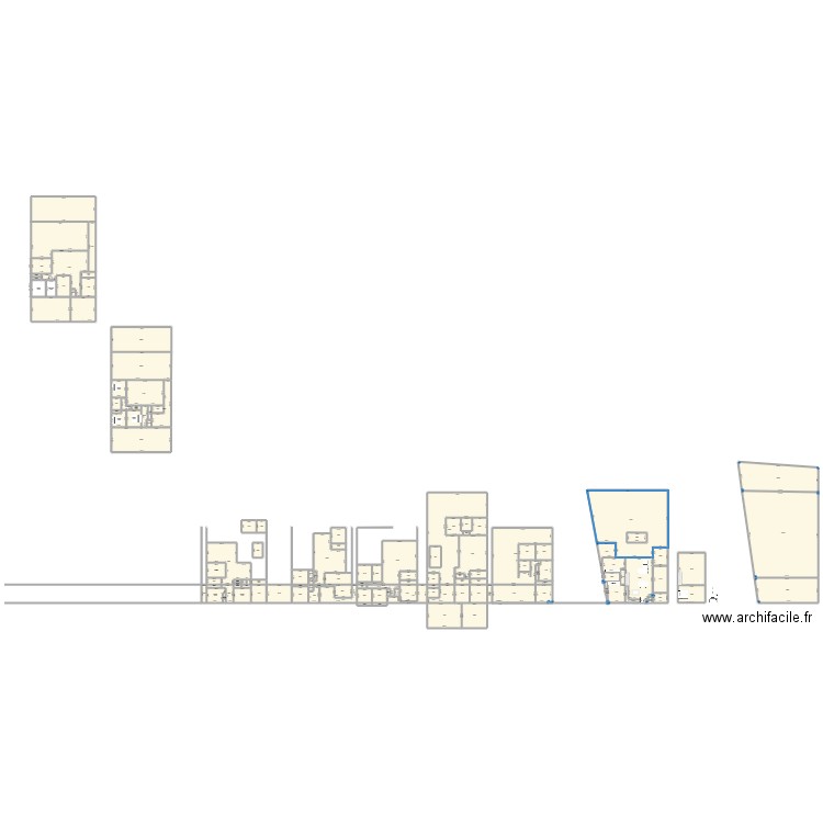 St AUGUSTIN. Plan de 125 pièces et 2313 m2