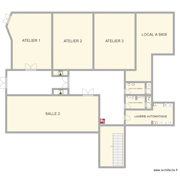 rdc pralognan. Plan de 12 pièces et 376 m2