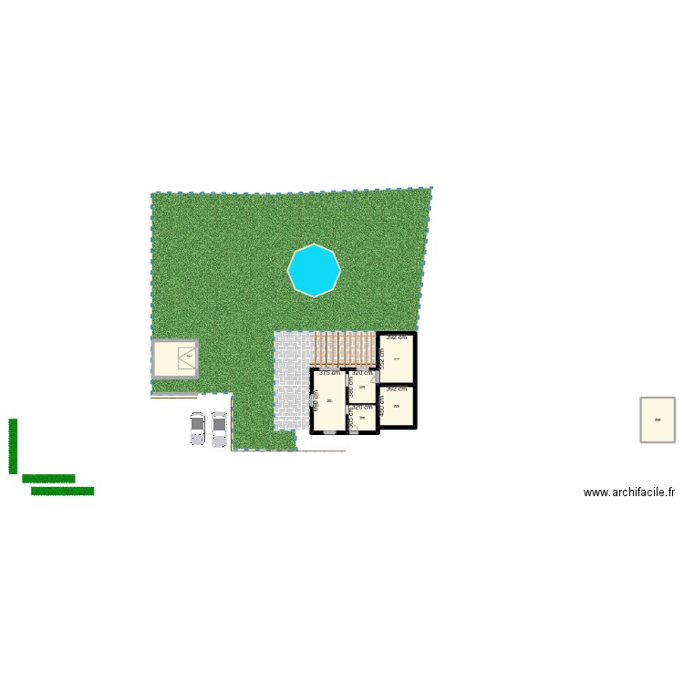 plan maison actuel 2. Plan de 7 pièces et 125 m2