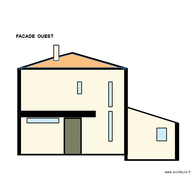 DP CAPO PLANS FACADES. Plan de 10 pièces et 46 m2