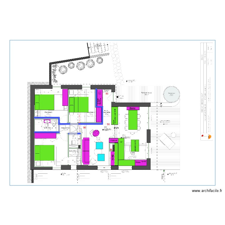 gite 1. Plan de 0 pièce et 0 m2