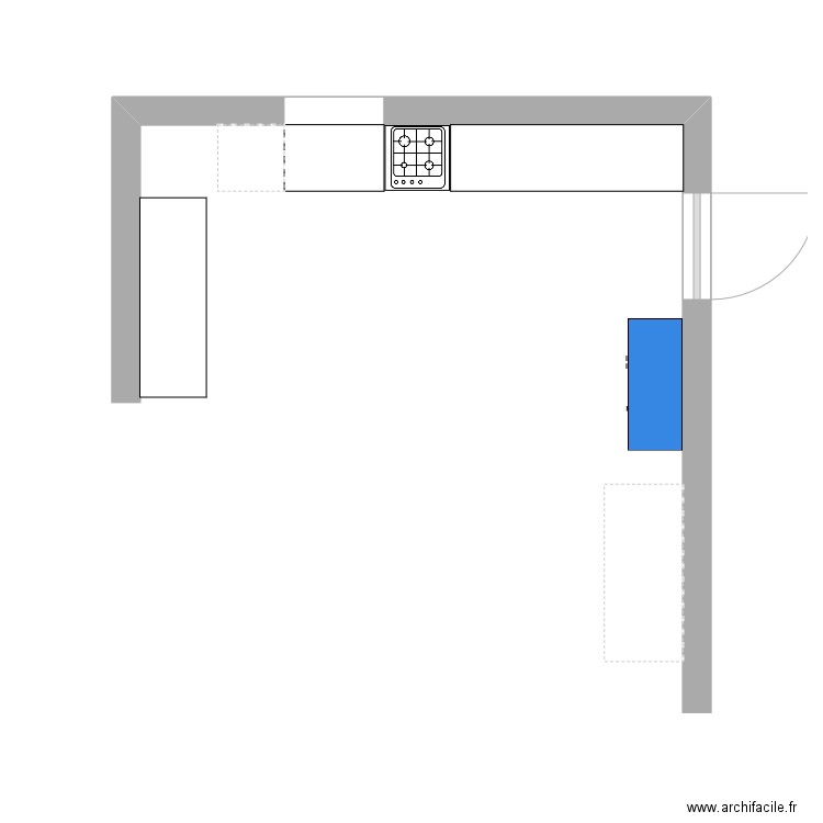 cuisine. Plan de 0 pièce et 0 m2