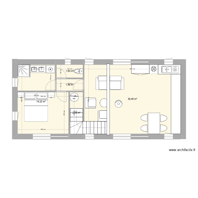 Rdc Annexe KS 2025 01 26. Plan de 5 pièces et 50 m2