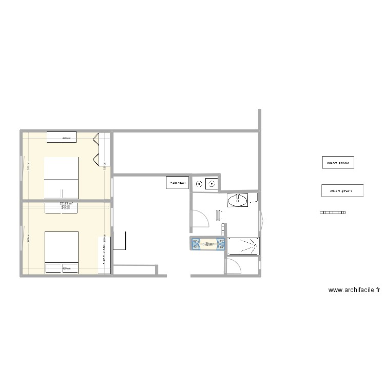 p11. Plan de 2 pièces et 29 m2