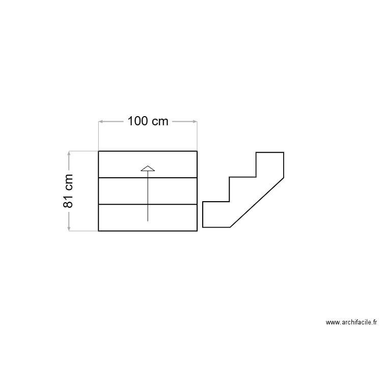 escalier. Plan de 0 pièce et 0 m2