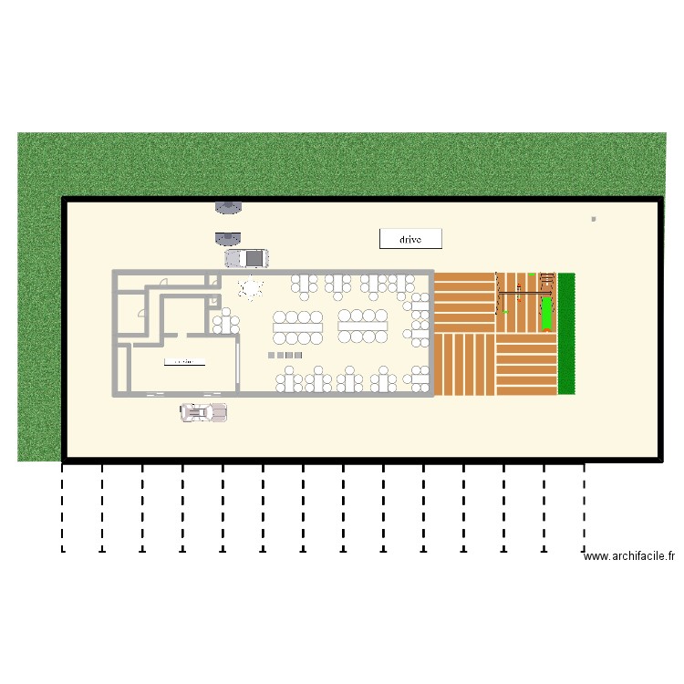 mcdo. Plan de 7 pièces et 606 m2