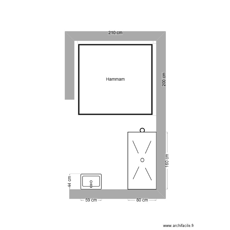 HAMMAM. Plan de 0 pièce et 0 m2