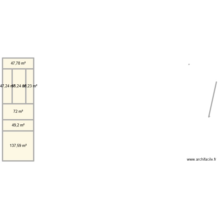 qxqcxfq. Plan de 7 pièces et 460 m2