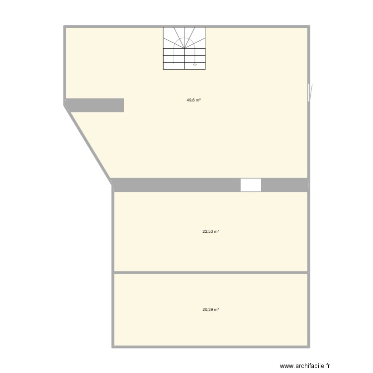 Ste ANne. Plan de 3 pièces et 93 m2