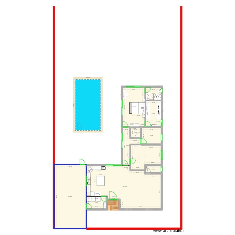 apaisia 2. Plan de 11 pièces et 190 m2