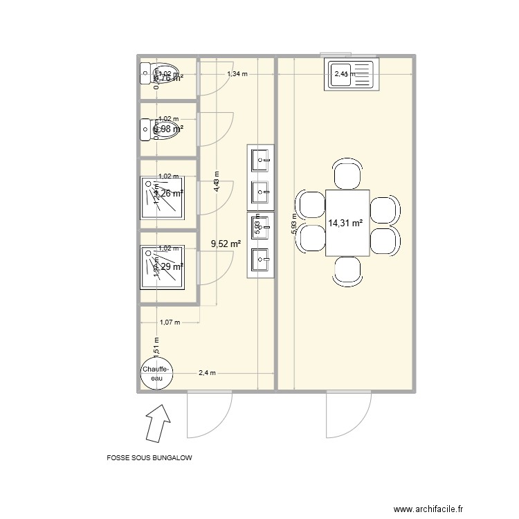 SELVEA CHANTIER LYON. Plan de 6 pièces et 28 m2