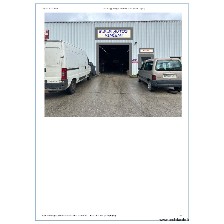 ENTREE GARAGE OYONNAX. Plan de 2 pièces et 26 m2