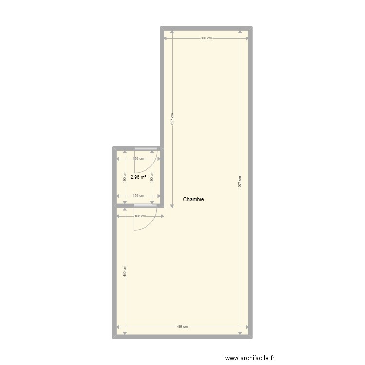 20240921 Uccle 3eme. Plan de 2 pièces et 43 m2