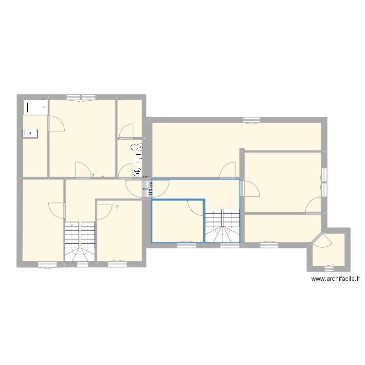 Tourelles 2nd New Nu. Plan de 22 pièces et 201 m2