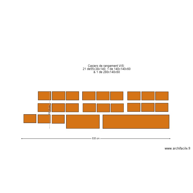 Casiers de rangement.2. Plan de 0 pièce et 0 m2