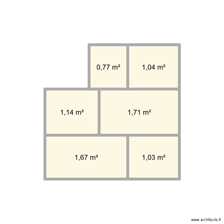 Maison. Plan de 6 pièces et 7 m2