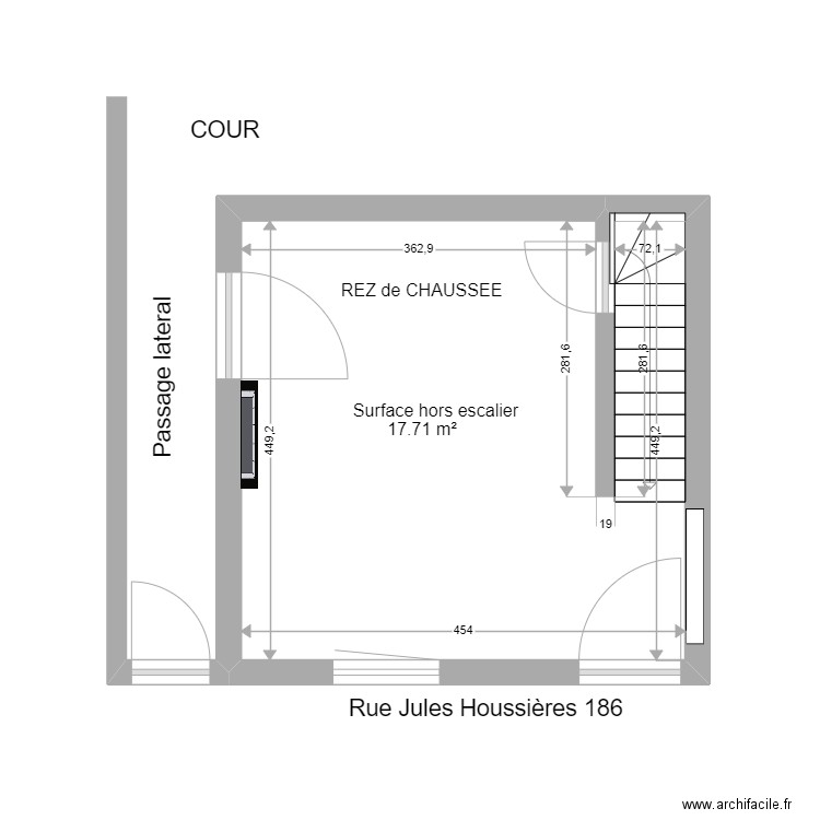 Dampremy REZ. Plan de 0 pièce et 0 m2