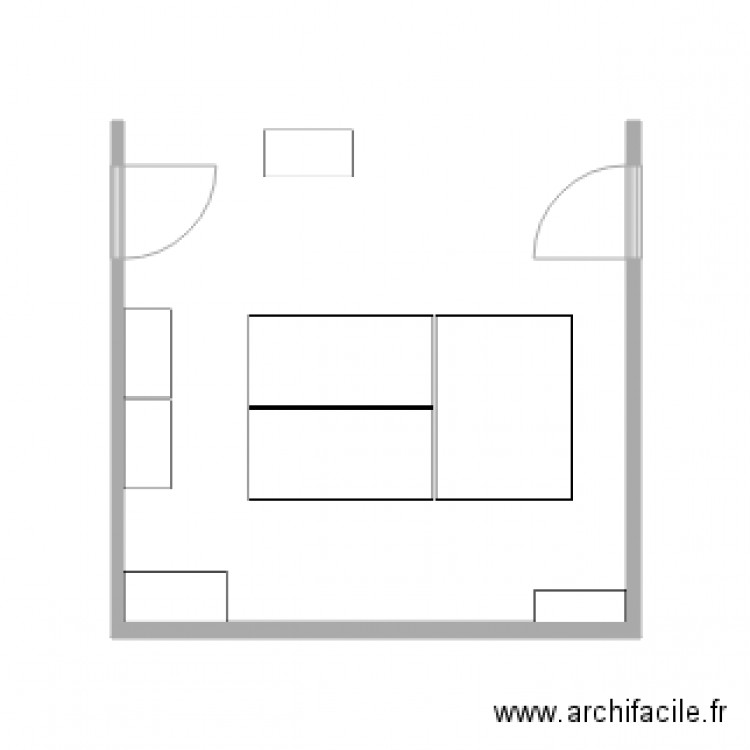 bureau. Plan de 0 pièce et 0 m2