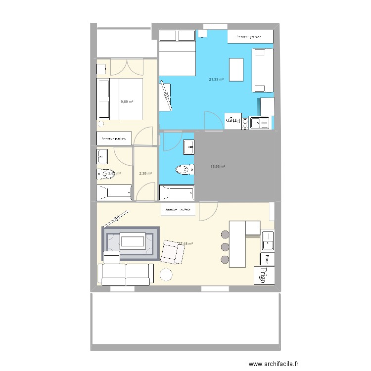 Salon 2. Plan de 0 pièce et 0 m2