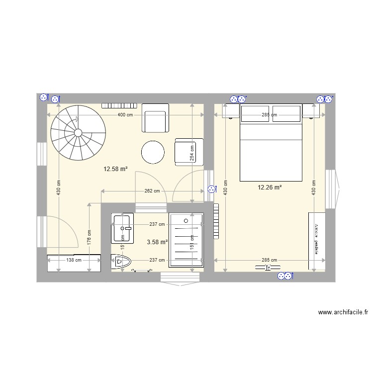 plan grenier. Plan de 0 pièce et 0 m2