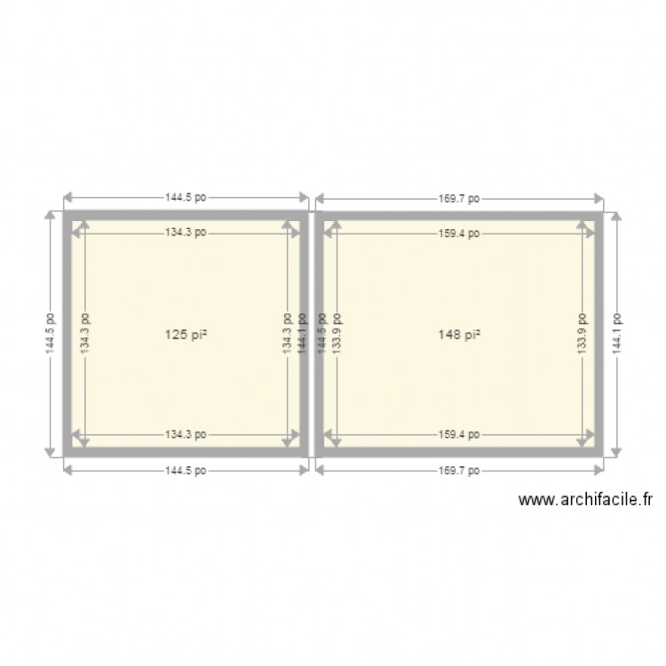 galerie. Plan de 0 pièce et 0 m2