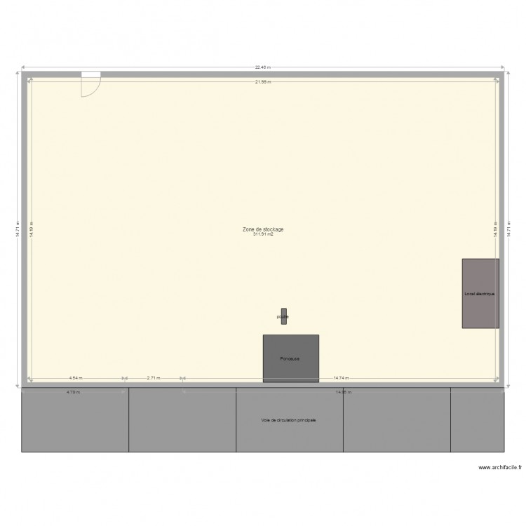 zone de stockage . Plan de 0 pièce et 0 m2