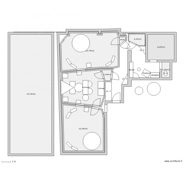 la chambre froide 1.4. Plan de 0 pièce et 0 m2