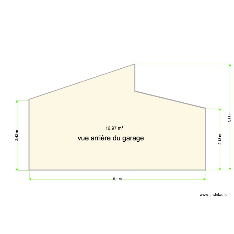 garage détaché vue arriere. Plan de 0 pièce et 0 m2