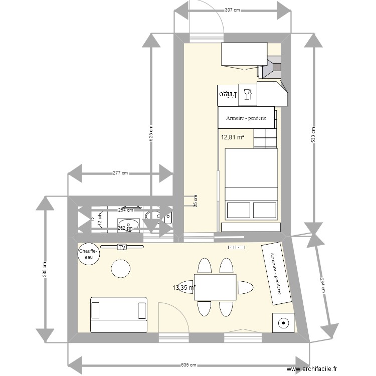 petit locatif version 3. Plan de 0 pièce et 0 m2