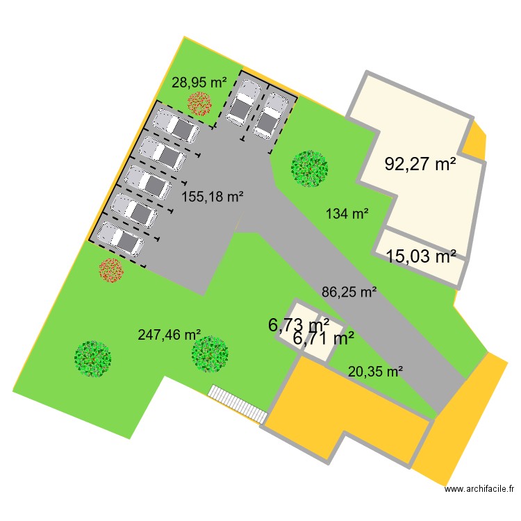 Plan extérieur surfaces 3. Plan de 0 pièce et 0 m2