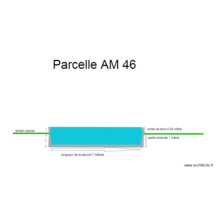 plan de coupe. Plan de 0 pièce et 0 m2