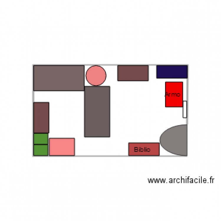 Bureau. Plan de 0 pièce et 0 m2