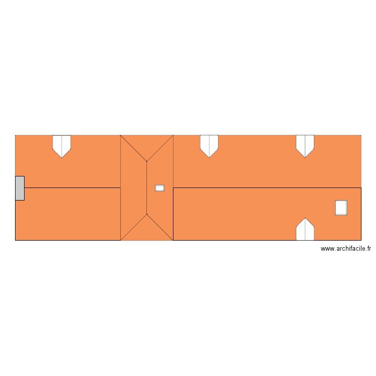 plan toiture future. Plan de 0 pièce et 0 m2