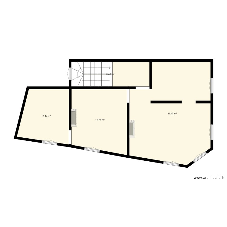 Plan Duplex N1. Plan de 0 pièce et 0 m2