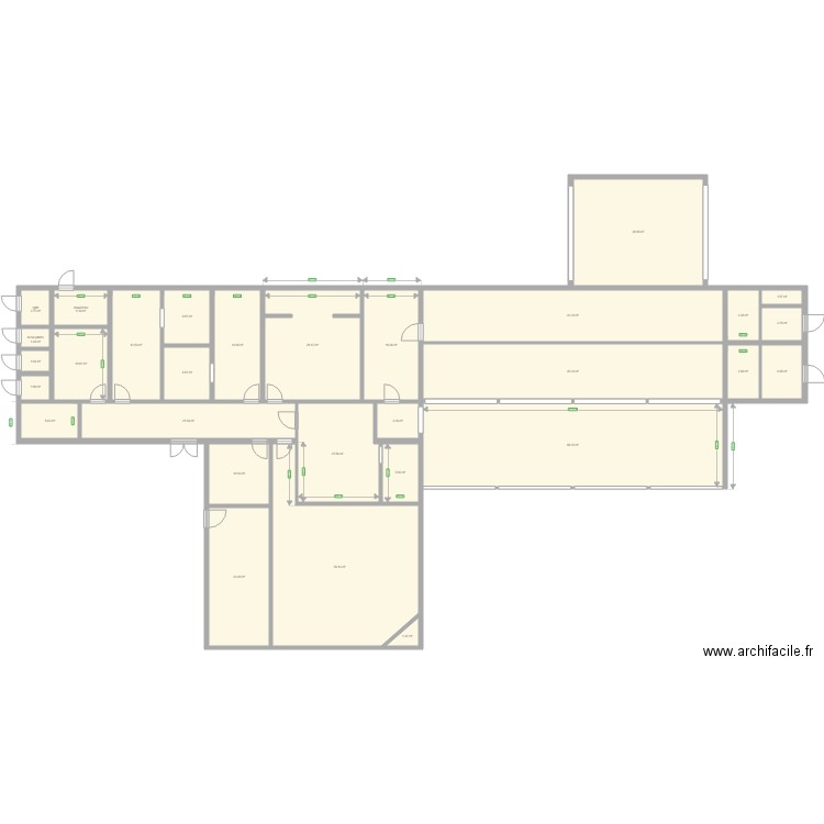 vestiaire foot Boussay projeté. Plan de 0 pièce et 0 m2