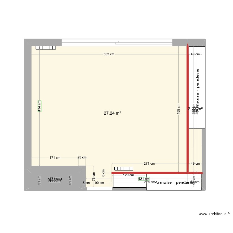 PAL 11 LIVING ROOM. Plan de 3 pièces et 30 m2