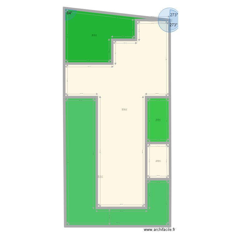 POINCARE GALL SS. Plan de 5 pièces et 331 m2