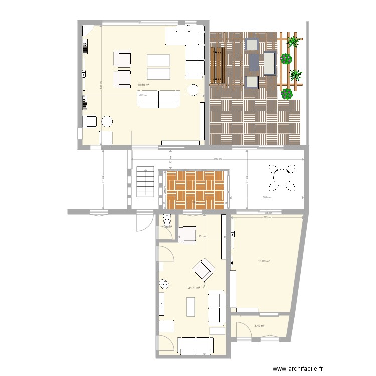 Salon. Plan de 0 pièce et 0 m2