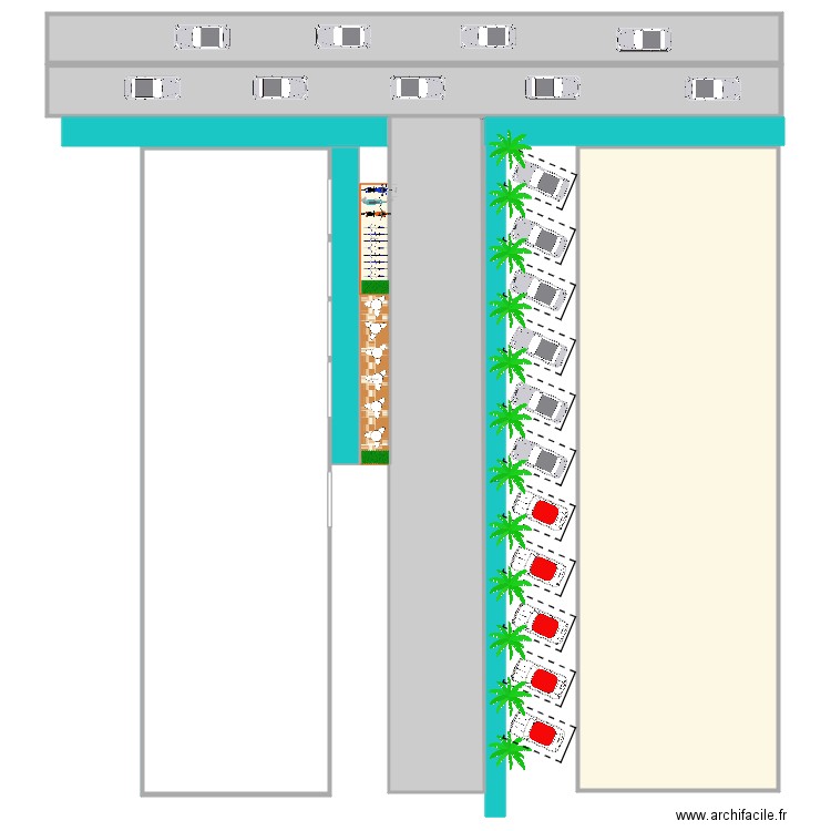 parking projet V2. Plan de 0 pièce et 0 m2