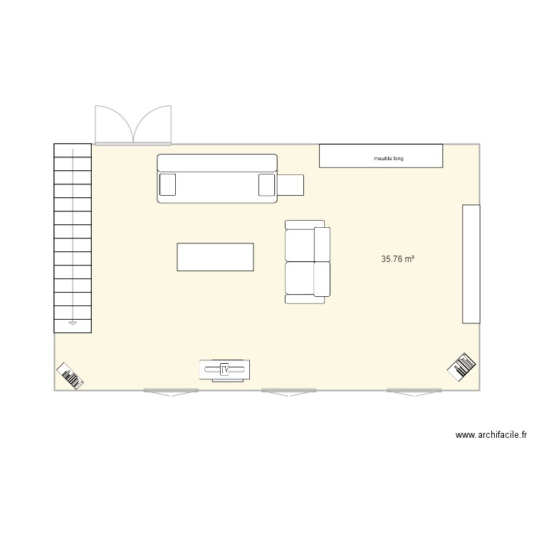 salon. Plan de 0 pièce et 0 m2