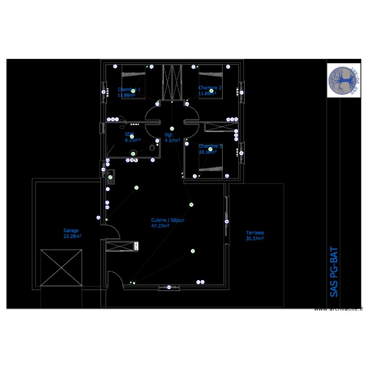 venso 91m2. Plan de 0 pièce et 0 m2