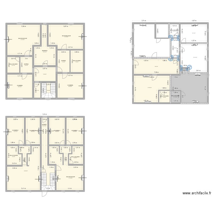 PLAN THIONVILLE. Plan de 29 pièces et 382 m2