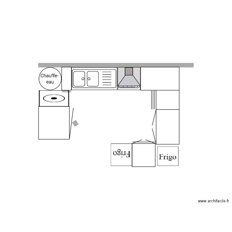 Cuisine . Plan de 0 pièce et 0 m2