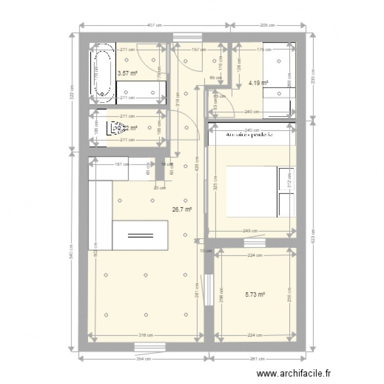 Appt Ski Final. Plan de 0 pièce et 0 m2