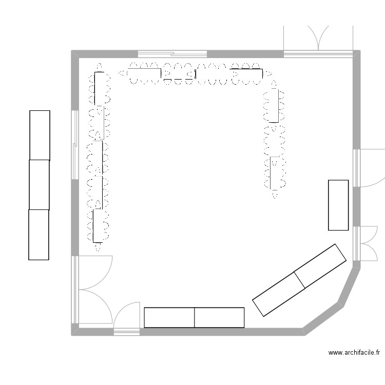 salle mariage Alexia et Jérémy. Plan de 1 pièce et 92 m2