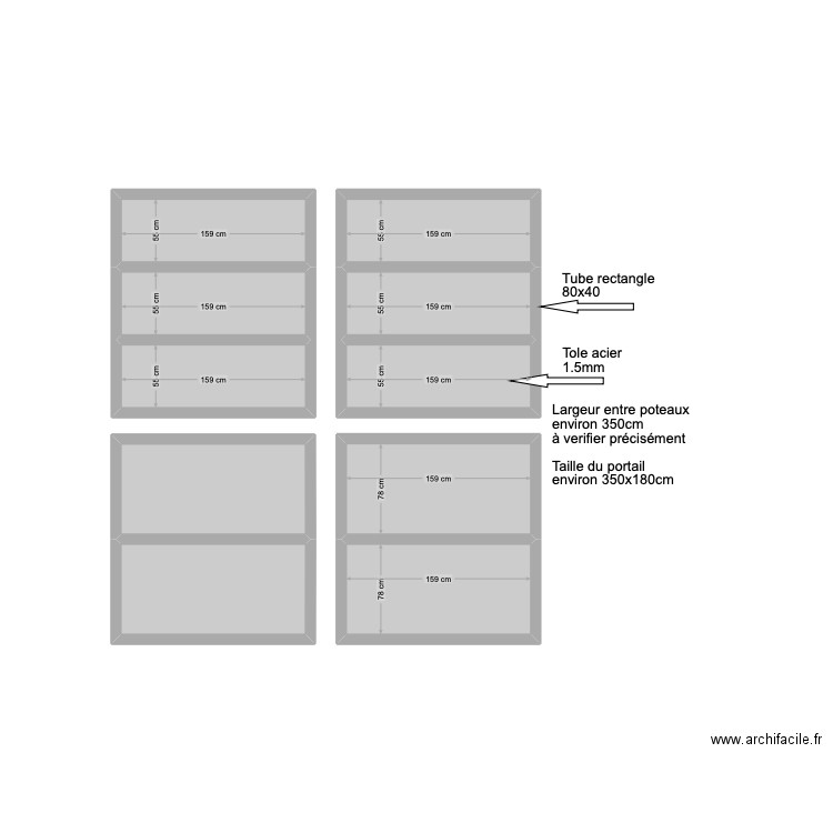 plan portail. Plan de 10 pièces et 10 m2